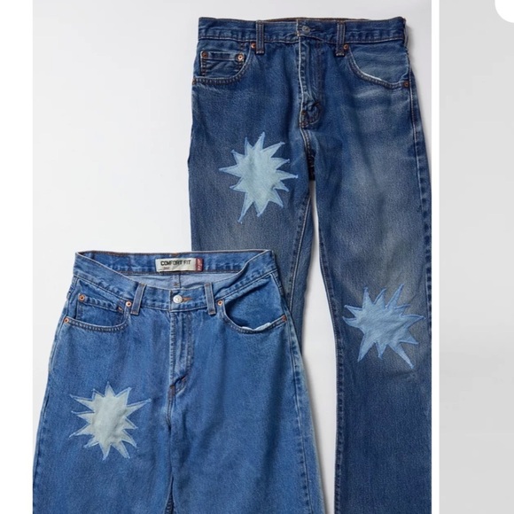 *NEW* Urban Renewal Levi’s Remade Pow Bubble Patch Jeans - Picture 5 of 16